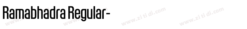 Ramabhadra Regular字体转换
